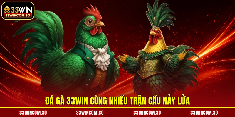 Đá gà 33WIN cùng nhiều trận cầu nảy lửa
